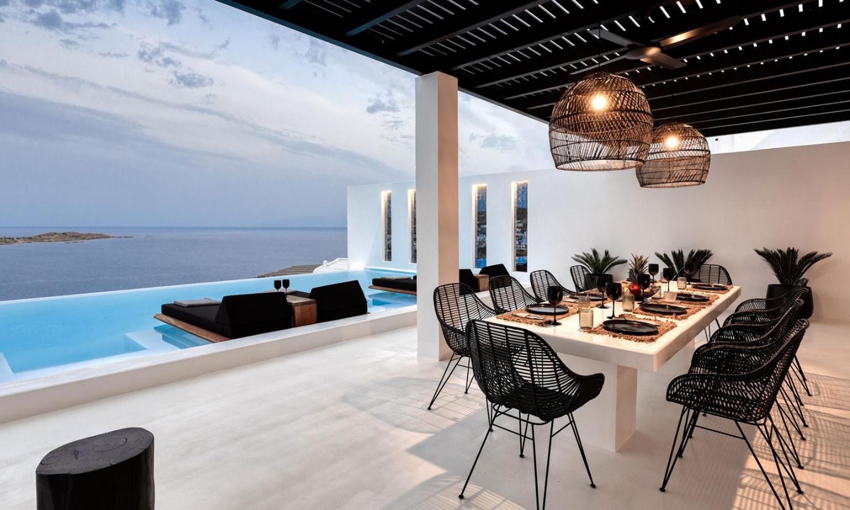 Psarou Black Villa 2 Ngoại thất bức ảnh