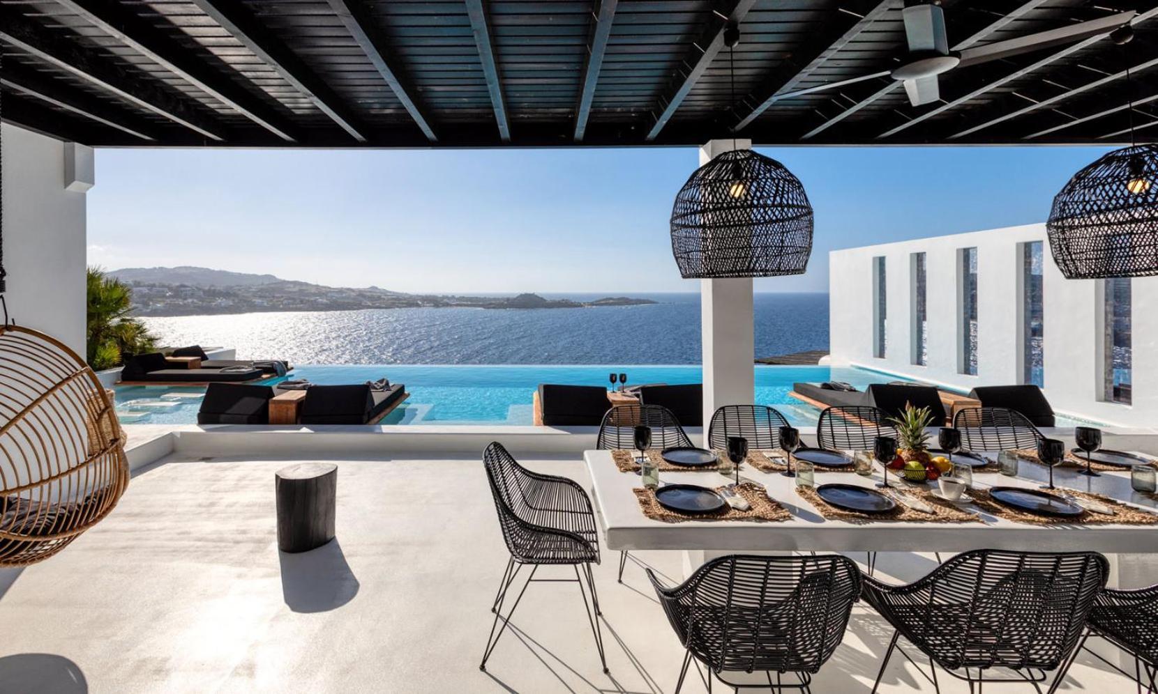 Psarou Black Villa 2 Ngoại thất bức ảnh